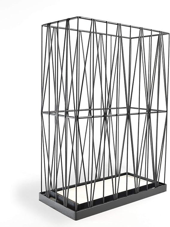 Mango Steam Pluvian Soakstone Umbrella Holder (Rectangle, Black)