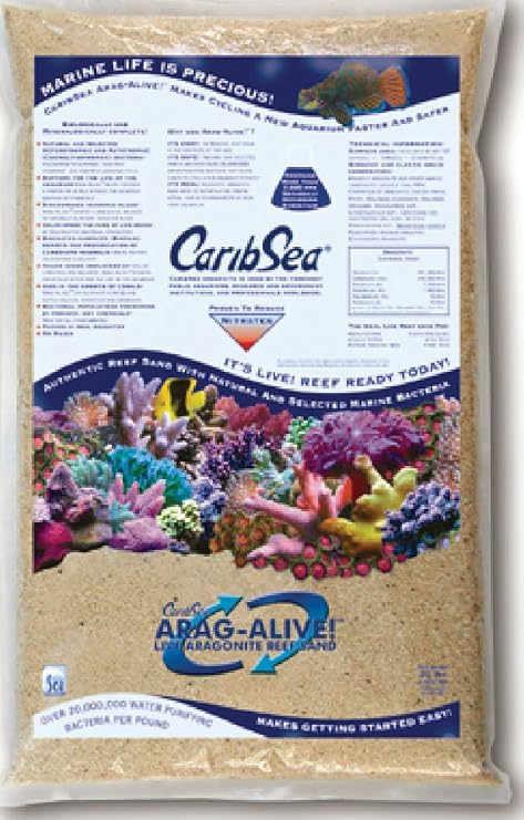 CaribSea Arag-Alive Special Grade Reef Sand, 20-Pound