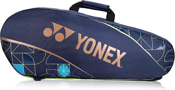 YONEX Badminton Racquet Bag ACE2 1726 |BT6 |ACE2 Series |Thermal Lining Compartment |Eronomic STRPS |Available as Backpack|Hand Carry |Accessories & 6 Racquet Comaprtment |Wide Shoe Packet