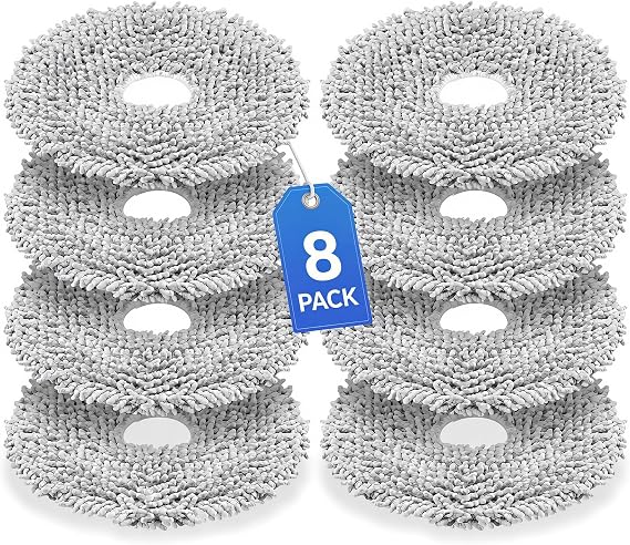 8 Pack Mop Pads for iRobot Roomba 505X Combo, Plus 405/505/507/4020 Combo
