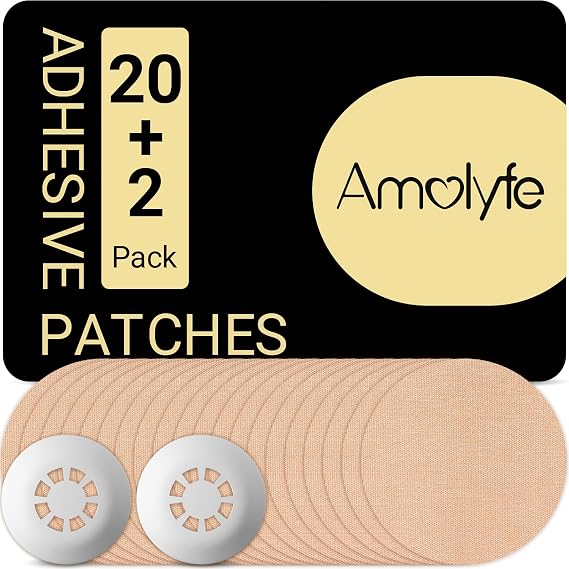 Libre 3 & Plus Sensor Covers Waterproof, 20 Pack & 2 Bump-Proof Hard Caps