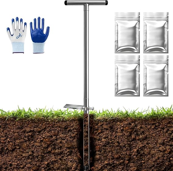36 In Soil Sampler Probe, Stainless Steel Soil Sampling Tube