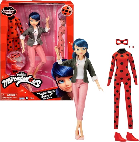 Bandai - Miraculous Ladybug - Poupée mannequin 26 cm et ses deux tenues