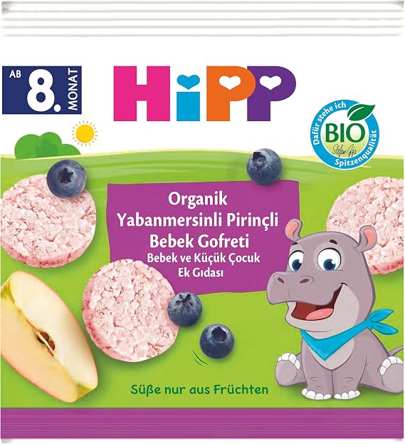 HiPP Organic Rice Blueberry Baby Wafer 30 gr