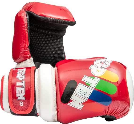Red Glossy ITF Pointfighter Glove by Top Ten