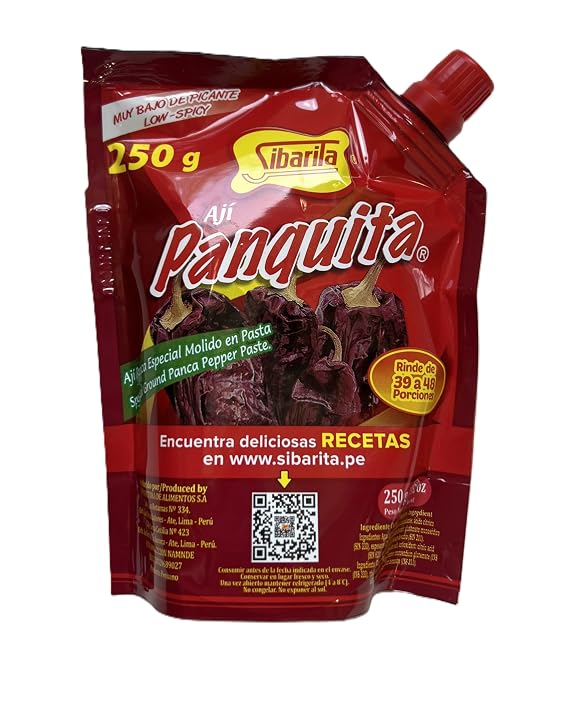 Sibaritaa Aji Panca Pepper Sauce - Peruvian Panca Chili Paste Peppers - Low Spicy - 250 Grams - 8.82 Oz.