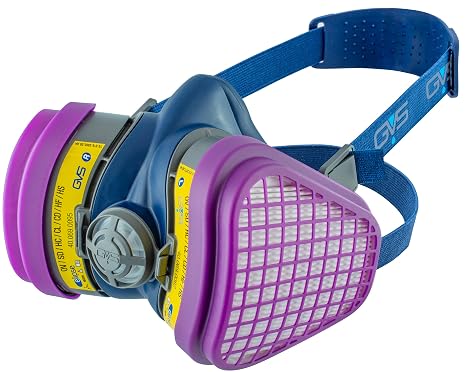 GVS SPR472 Elipse OV/AG-P100 Mask for Dust, Acidic, Organic Gases and Vapours, S/M