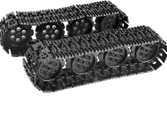 Technology Connections and Sprocket Replacement Parts Set 88 Pieces Technology Chain Links and Wheels Caterpillar Link Running Surface Crawler Chain Clamping Blocks