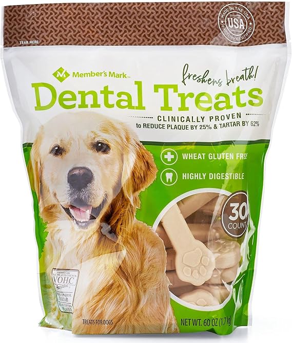 2 Set. Concord Import Member S Mark Dental Chew Treats for Dogs (30 Ct.) Wholesale, Cheap, Discount, Bulk, 901567