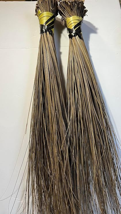 African Handcrafted Sweeping Broom 32" Long (2 Pack)