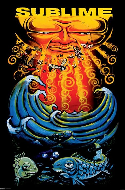 AllPosters Wall Poster Sublime- Sun & Fish, 24x36