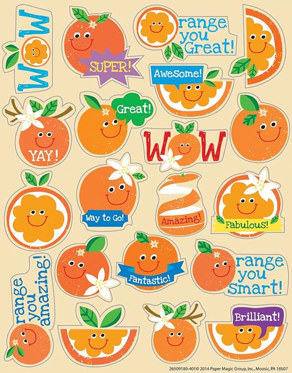 Eureka Orange Stickers, Scented (650918)