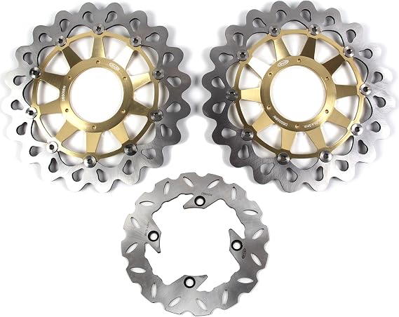 Arashi Brake Disc Rotors Front and Rear for Honda CBR1000RR 2008-2015 / CBR1000RR SP 2014-2015 Motorcycle Replacement Accessories CBR1000 RR Black 2009 2010 2011 2012 2013
