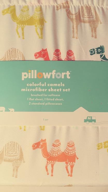 Pillowfort Camel Printed Sheet Set - FULL