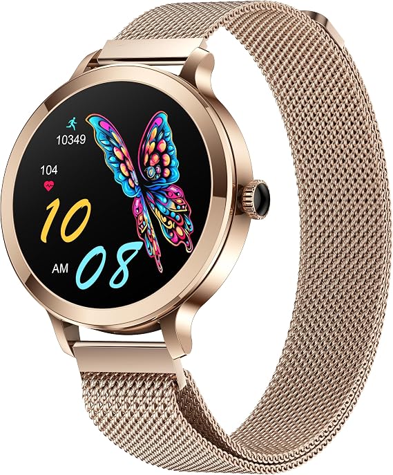 Smart Watches for Women with Blood Pressure/Answer Calls/Heart Rate/Step/Sleep/Multiple Sport Modes /IP68 Waterproof,1.106" Fitness Tracker Smartwatch for iOS Android