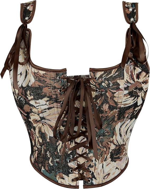 Voenkca Corset Tops for Women Bustier-Top