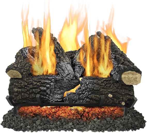 Pleasant Hearth VL-AA24D Arlington Ash Vented Gas Log Set, 55000 BTU, 24" 3 PIECES PER PACK