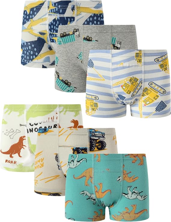Boboking Toddler Boys Trainer Underwear Little Kids Boy Boxer Briefs