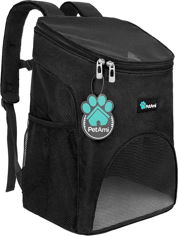 PetAmi Cat Backpack Carrier for Small Dogs and Large Cats, Airline Approved