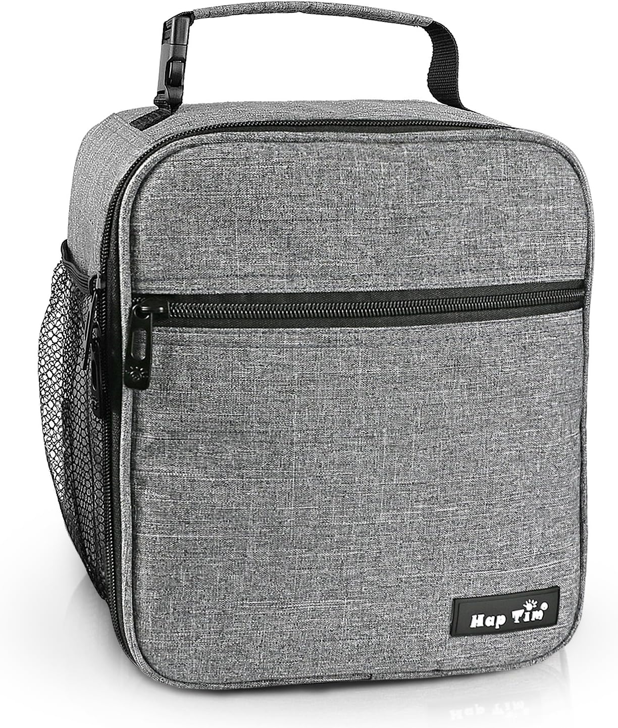 Hap Tim Insulated Lunch Bag for Adults & Kids, 6.5L Cool Boys Lunch Box Bag for Men Women, Tough & Spacious Cooler Bag Bento Lunch Boxes for Adults & Boys Gray UK-18654-G