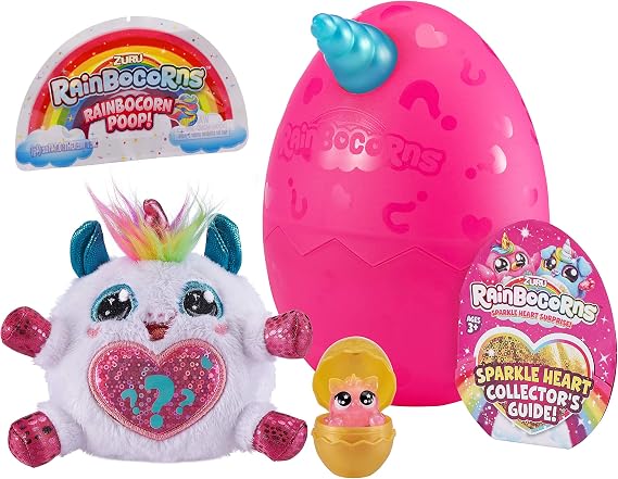 Rainbocorns Sparkle Heart Surprise Mystery Egg Plush by ZURU - Unicorn