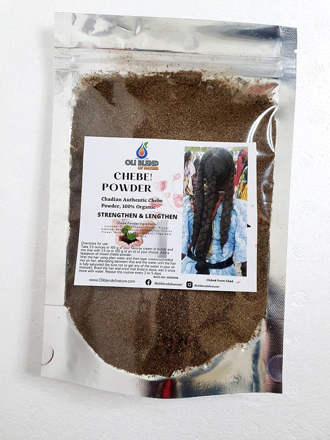 Chebe | Chebe Powder | Authentic Chebe Powder Pure Unmixed Croton for the Nourishment Natural Hair Growth and Retention - 20 grm