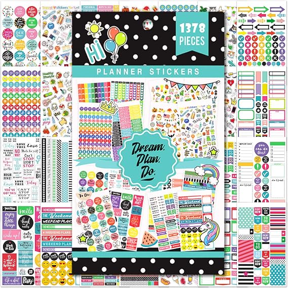 Planner Stickers - planner with stickers with 28 Sheets