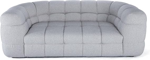Bloomingville Melange Tufted Curved Sofa, Grey