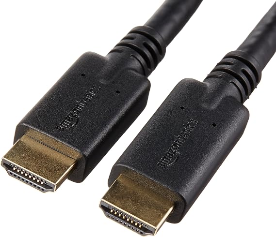 Amazon Basics High-Speed CL3-Rated 4K HDMI Cable with RedMere - 50 Feet, Pack of 5