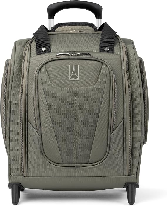 Travelpro Suitcase Maxlite 5 Softside Lightweight Rolling Underseat Compact Carry on Upright 2 Wheel Bag, Men and Women, Slate Gree 39x34x21 cm