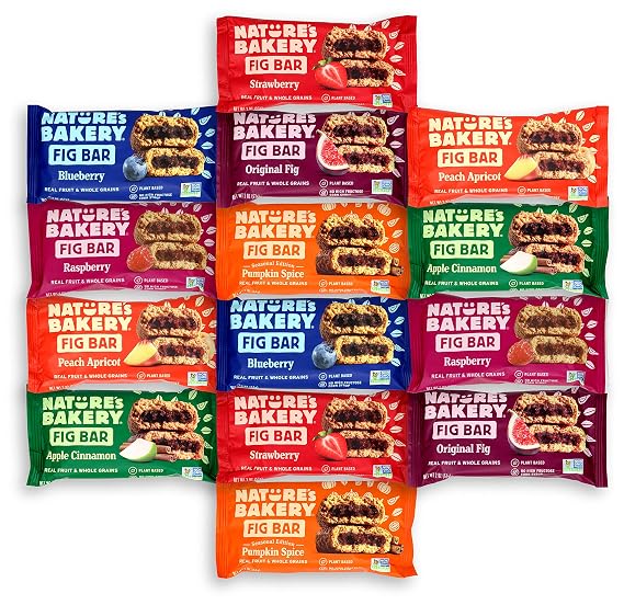 Natures Bakery Fig Bars Variety Pack, Healthy Bars Variety Pack, 14 of Nature's Bakery Fig Bar | 14 pack| Niro Assortment, 28.0 Ounce