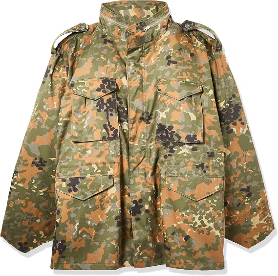 Mil-Tec Men's M65 Lined Field Jacket Flecktarn Camo 2XL