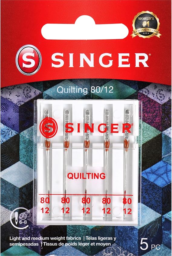 SINGER Size 80/12 Universal Machine Quilting Needles