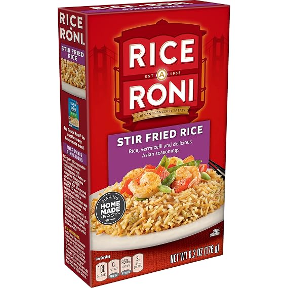 Rice-A-Roni Fried Rice and Vermicelli Mix, (Packaging May Vary), 6.2 Oz