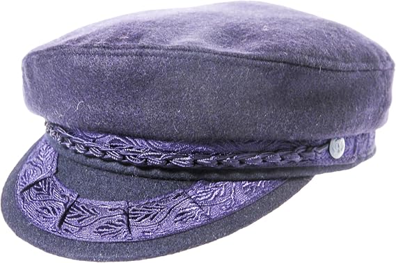 Aegean Authentic Greek Fisherman's Cap - Wool - Navy - 7 1/2 - (23 5/8 Inches - 60 cm)