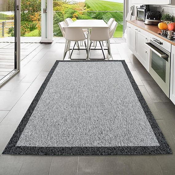 Capri Modern Gri Sisal Dokuma Halı Salon Halısı Mutfak Balkon Halısı Koridor Halısı 13345A