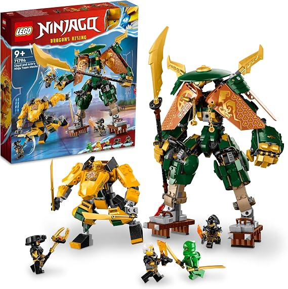 LEGO Ninjago Lloyd and Erin Ninja Mech Suit 71794 Toy Block Present Ninja Carrot Boy 9 Years Old