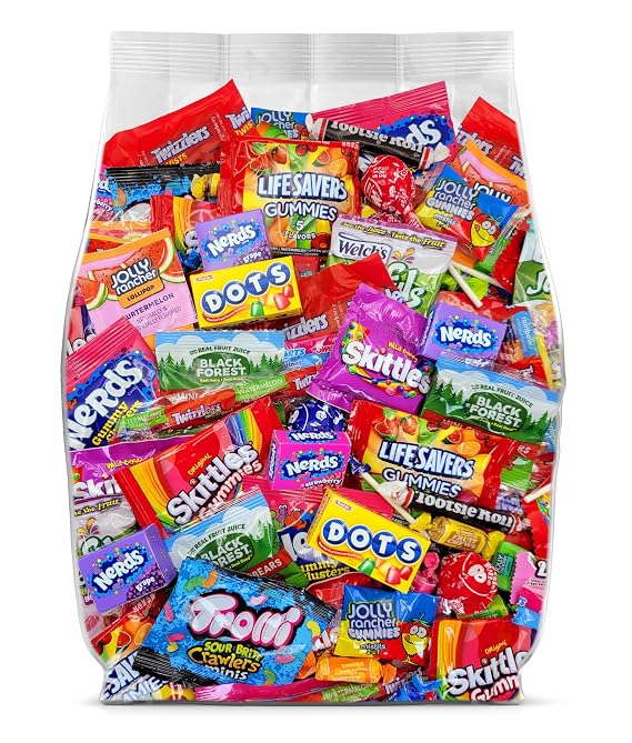 Bulk Candy Variety Pack - 2lb Bulk Candy Individually Wrapped Candy for Party Favors, Office Snacks, Goodie Bags & Pinata Candy Bulk - 2 Pounds