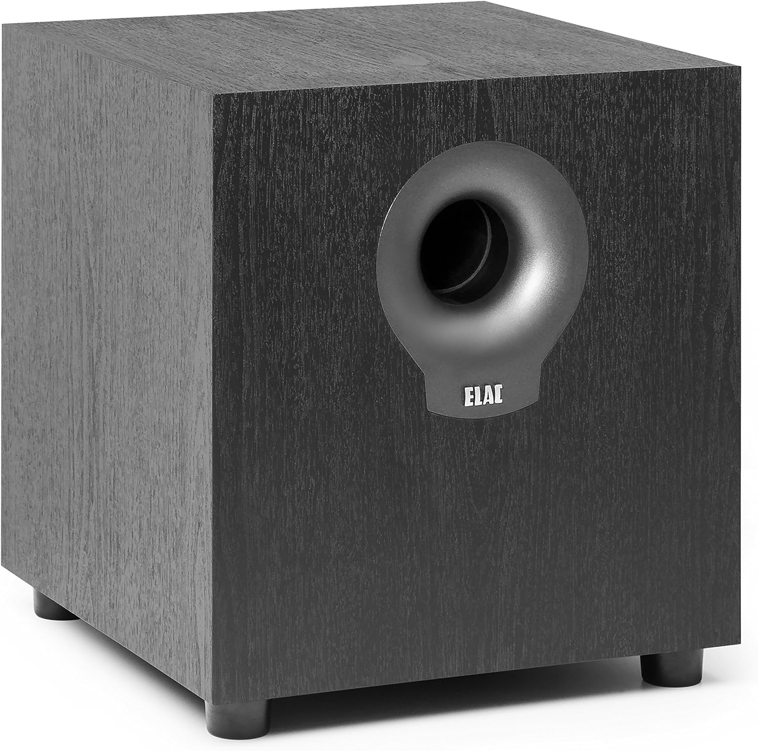 ELAC Debut Subwoofer S10.2, active speaker for music playback via stereo system, ideal amplifier for deep bass and powerful sounds, 200 W, black decor