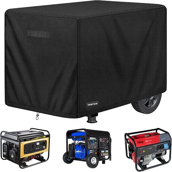 Generator Cover for 5500 15000W, 38 x 28 x 30 Inch, Black