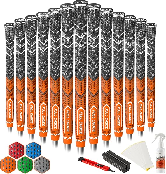 13-Pack Cross-Cord Hybrid Golf Grips, Low Taper, Full Kit, CG01