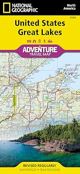 United States, Great Lakes Map (National Geographic Adventure Map, 3124)