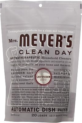 MRS MEYERS Lavender Automatic Dishwashing Packs, 12.7 OZ
