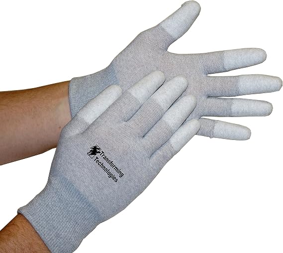 GL4501T Coated Finger Tip ESD Glove, X-Small, 12-Pack