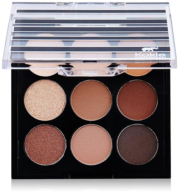 Kokie Cosmetics Eyeshadow Palettes, Bare It All, 0.21 Ounce