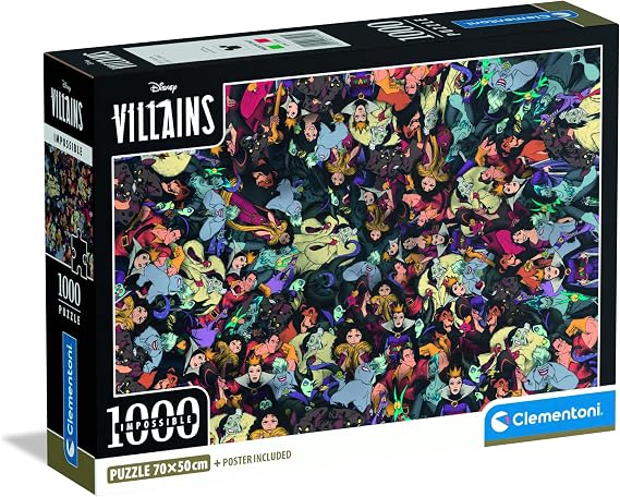 CLEMENTONI PZL 1000 Impossible Disney Villains - 37518