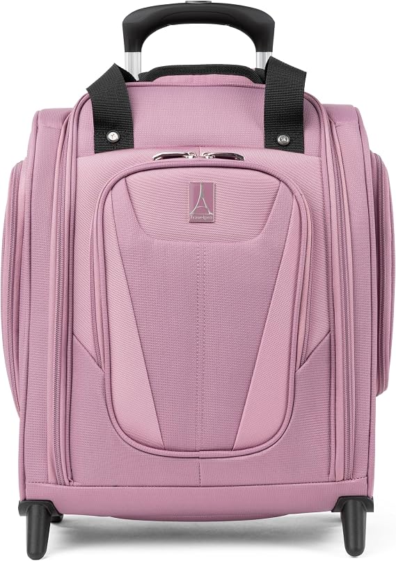 Travelpro Suitcase Maxlite 5 Softside Lightweight Rolling Underseat Compact Carry on Upright 2 Wheel Bag, Men and Women, Orchid Pink Purple, 39x34x21 cm