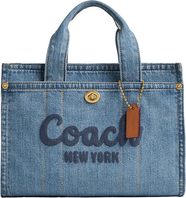 COACH Women's Cargo Tote 26, Indigo, One Size