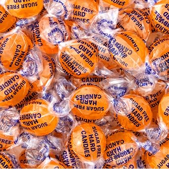 Sugar Free Butterscotch Hard Candy - 1 Pound Pack - Hard Candy Individually Wrapped - Sugarless Candies for Office Bowls, Snacking, Sharing, and Gifting
