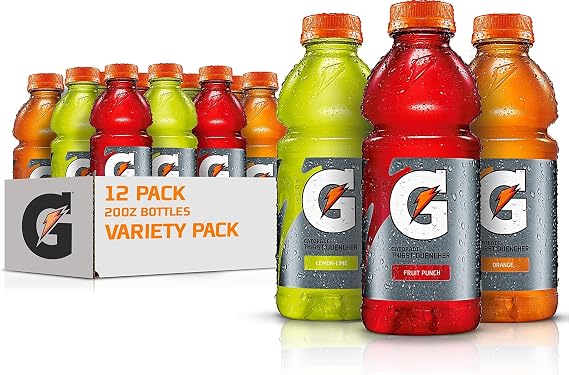 Gatorade Frost Thirst Quencher Variety Pack, 20 Ounce Bottles (Pack of 12)